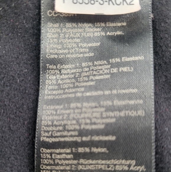 Marmot vest Size L  with fur lining dark red - Picture 2 of 5